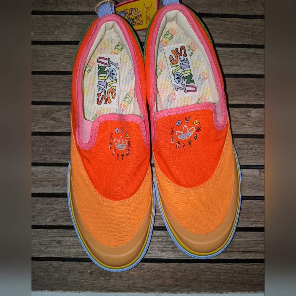 Adidas Nizza slip on Pride men's shoes